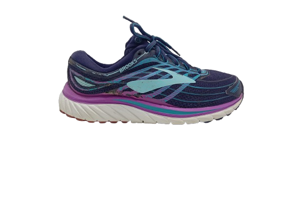 Brooks Running Shoes – Size 9.5 US – Navy Blue / Sky Blue / Purple – Khunsa Collection